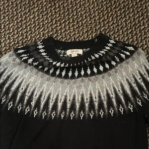 Stylize Black and Gray Knit Sweater